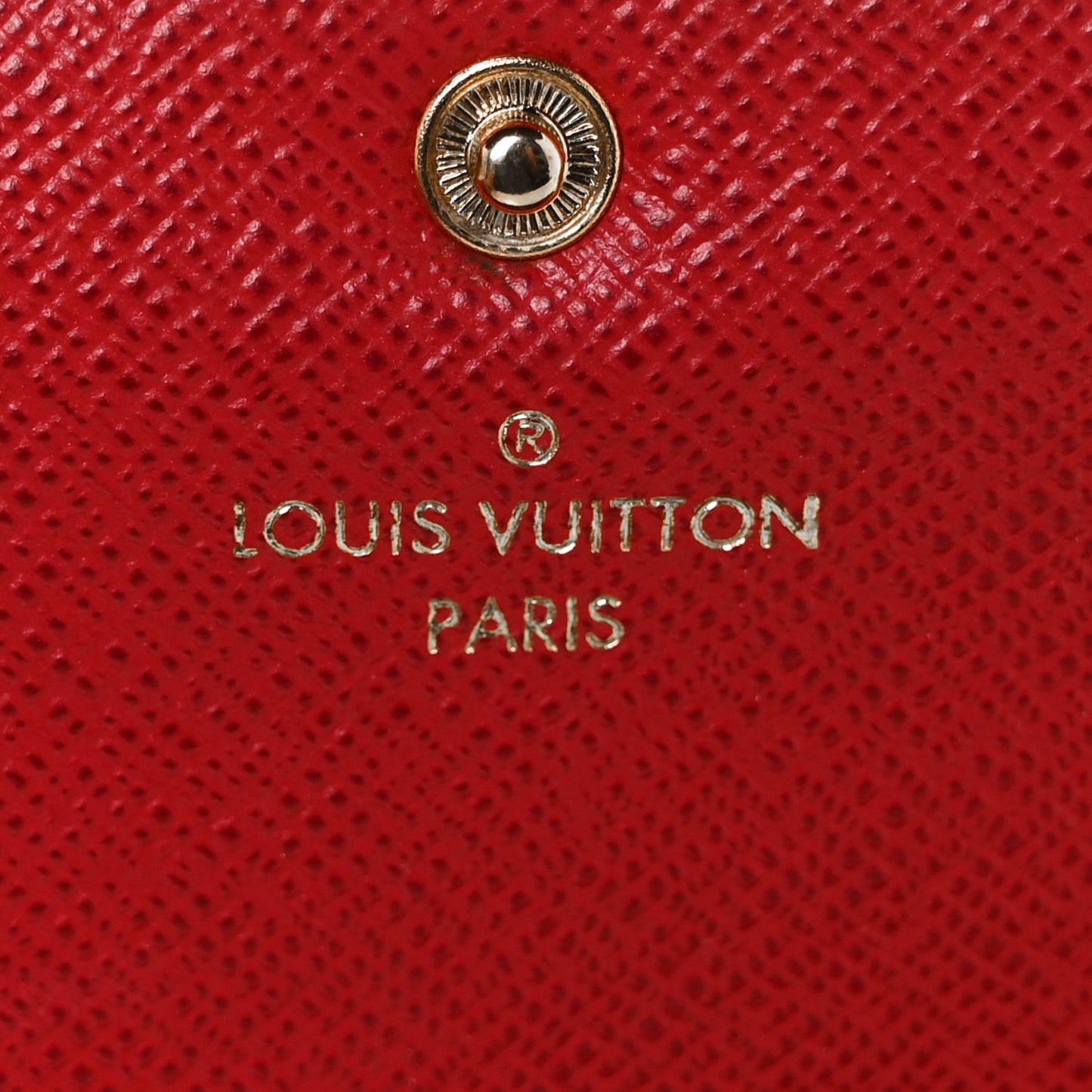 Damier Ebene Emilie Wallet Red