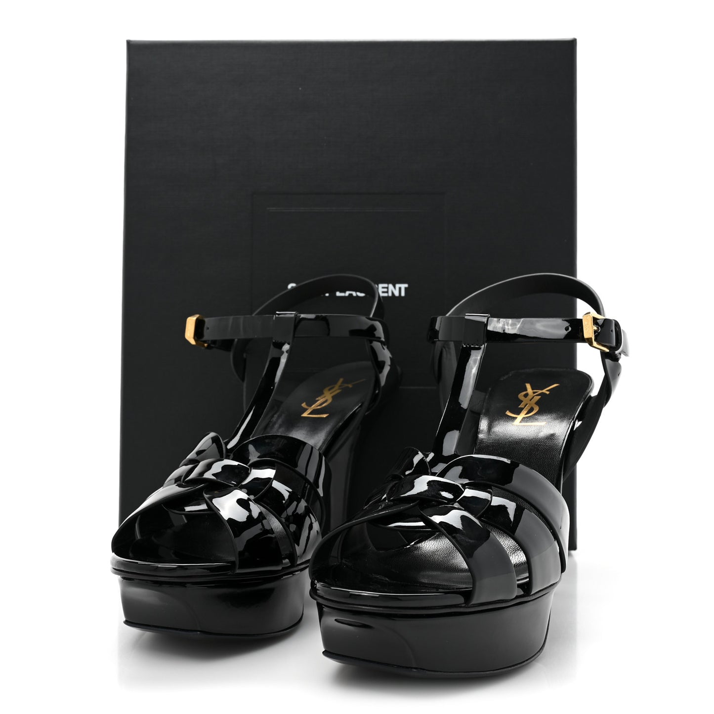 Patent Tribute 75 Platform Sandals 38 Black