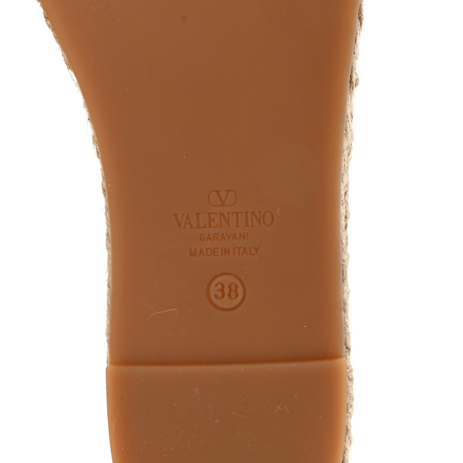 Valentino Garavani Pebbled Calfskin Vlogo Espadrille Mules 38 Light Ivory 7 of 10