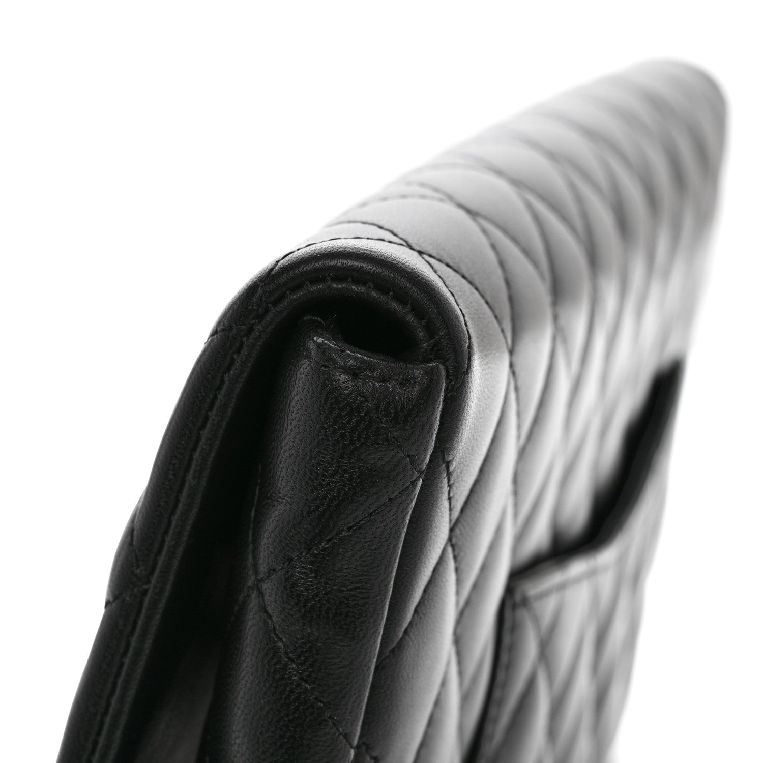 Chanel Lambskin Quilted Flap Clutch Black 13 of 13