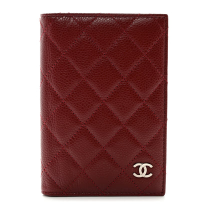 Chanel Caviar Quilted Passport Holder Red 1 of 7