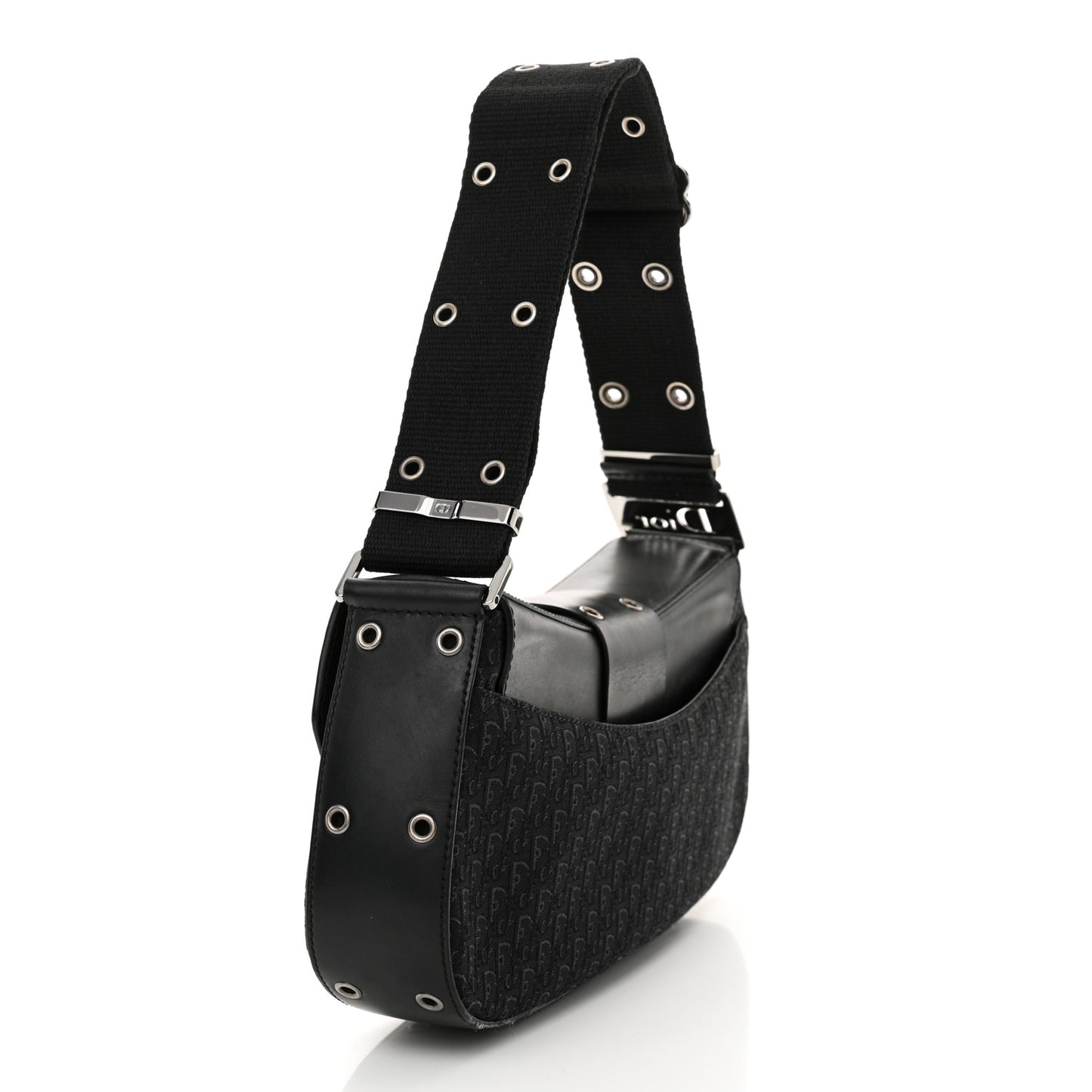 Monogram Calfskin Street Chic Columbus Ave Bag Black