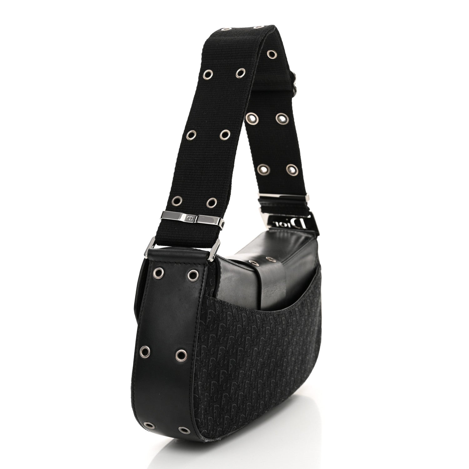 Christian Dior Monogram Calfskin Street Chic Columbus Ave Bag Black 3 of 13