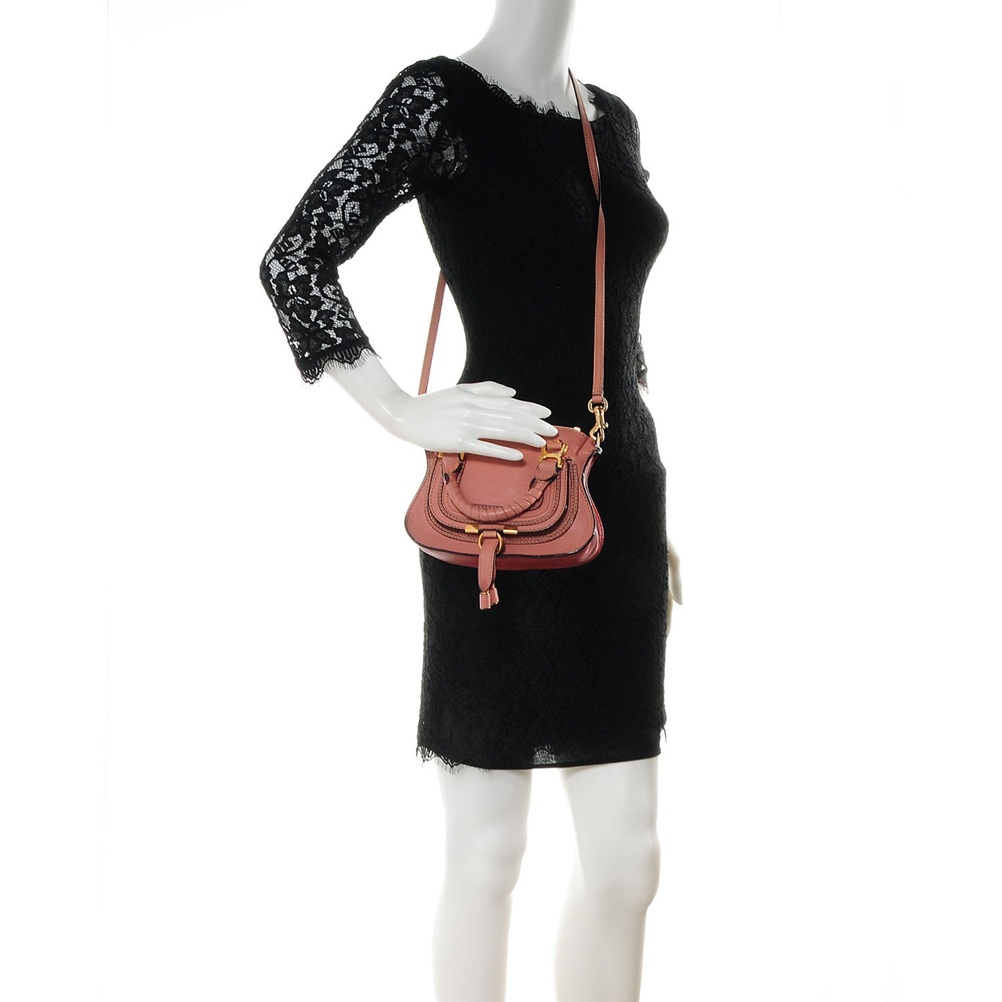 Calfskin Mini Marcie Satchel Waterlily