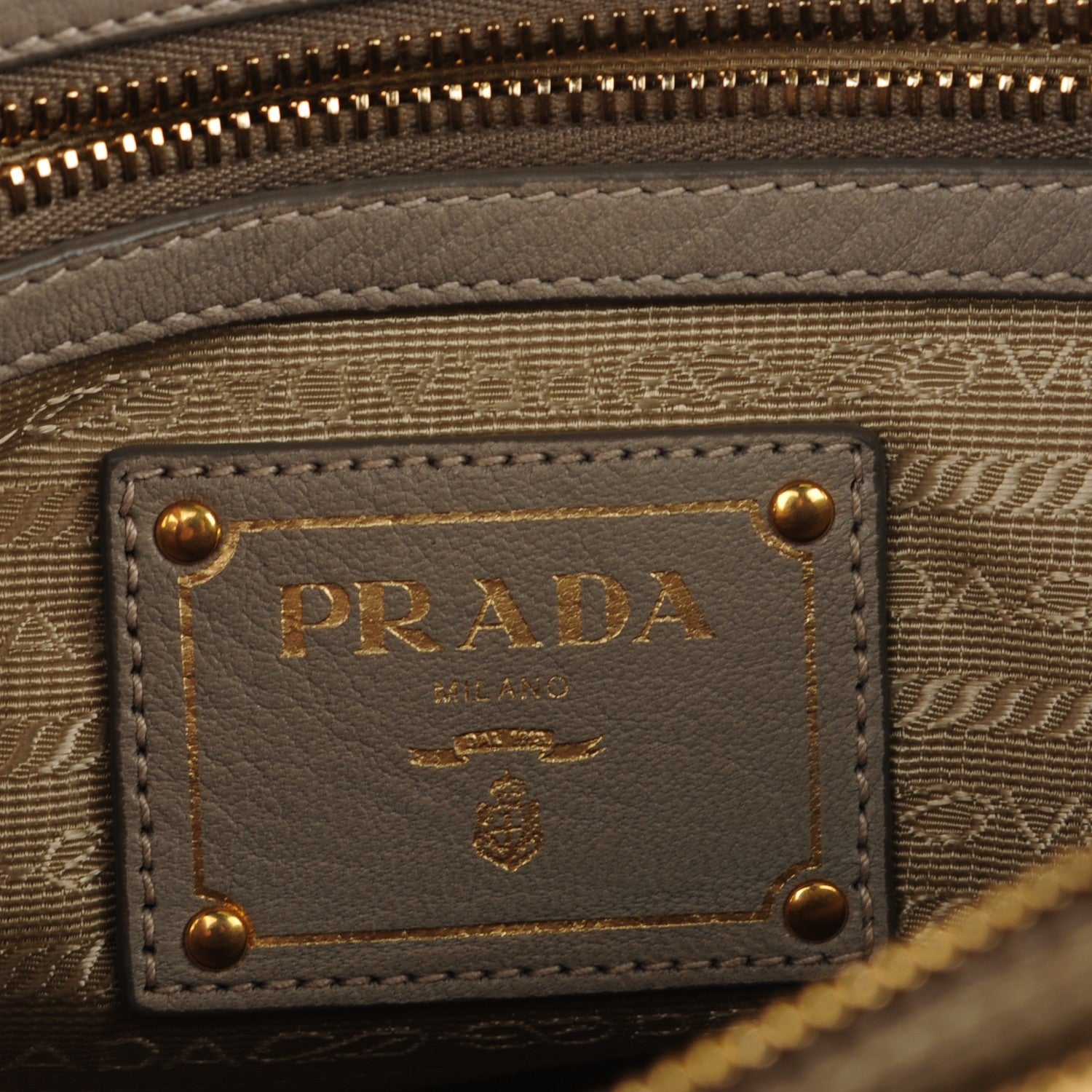 Prada Cervo Deerskin Top Handle Tote Pomice 6 of 9