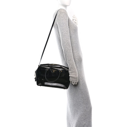 Prada Saffiano Lux Bowler Black 2 of 9