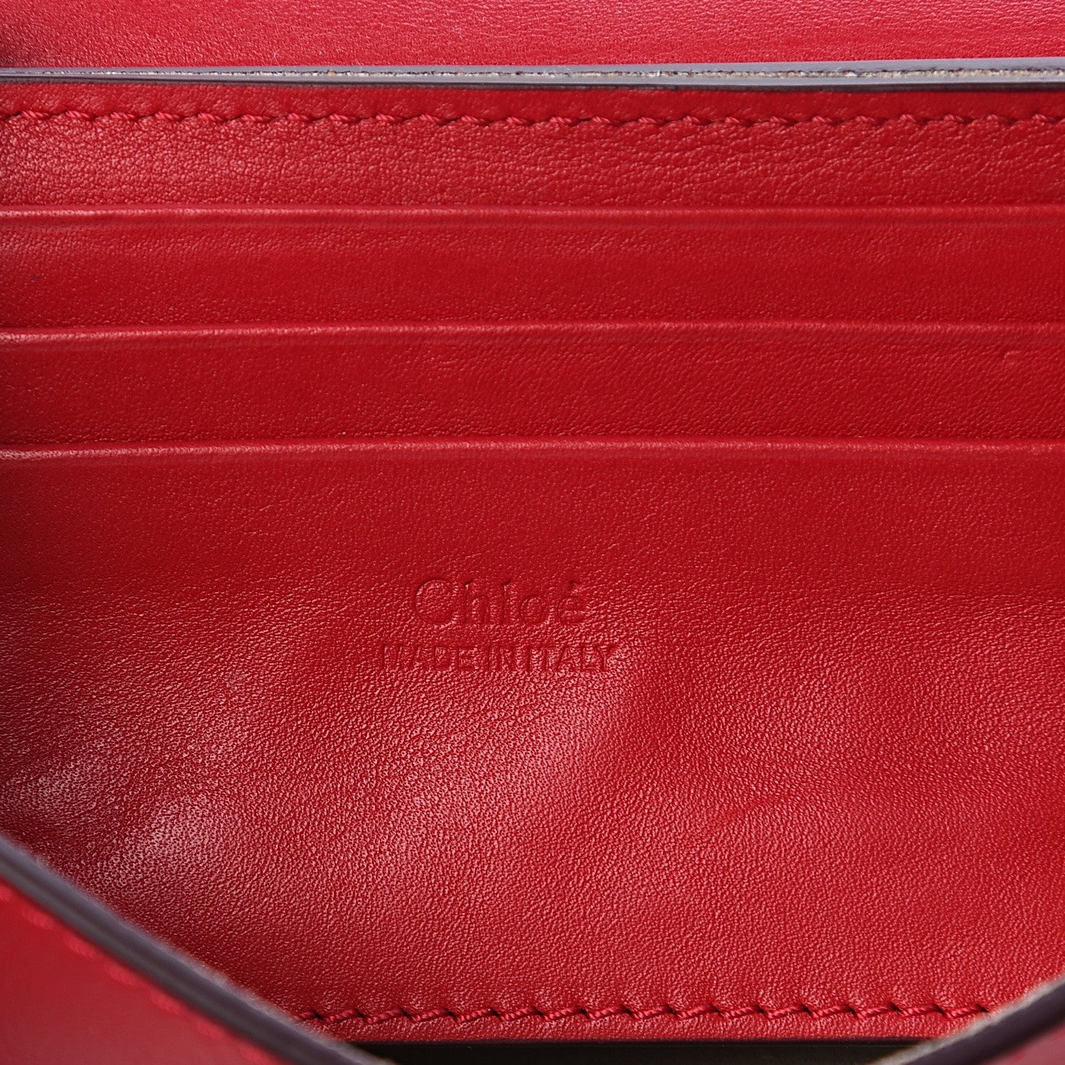 Chloe Suede Calfskin Mini Faye Shoulder Bag Tulip Red 5 of 10