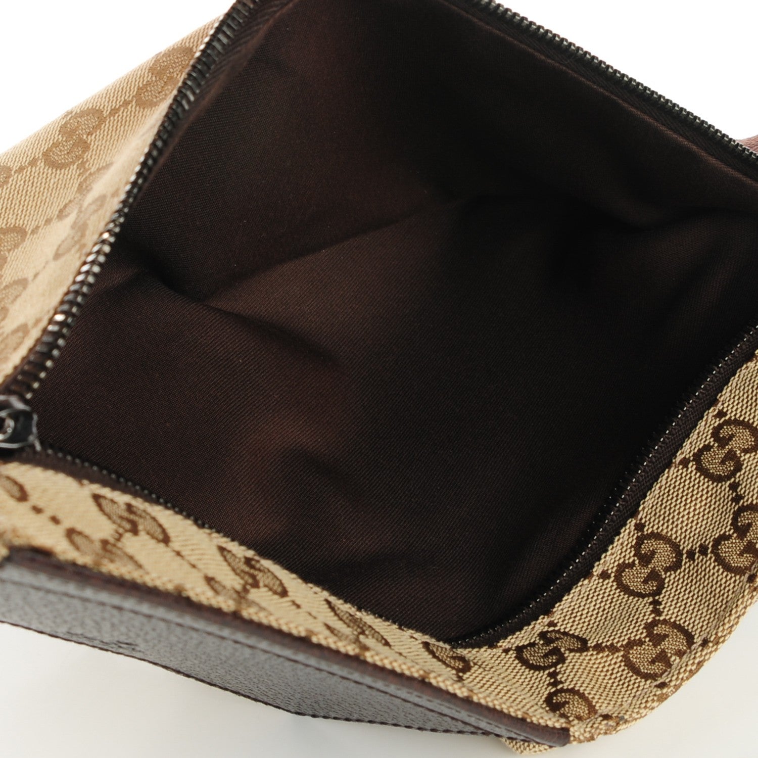 Louis Vuitton GUCCI GG Monogram Double Pocket Belt Bag Dark Brown 7 of 7