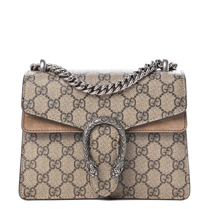 Gucci GG Supreme Monogram Mini Dionysus Shoulder Bag Taupe 1 of 11