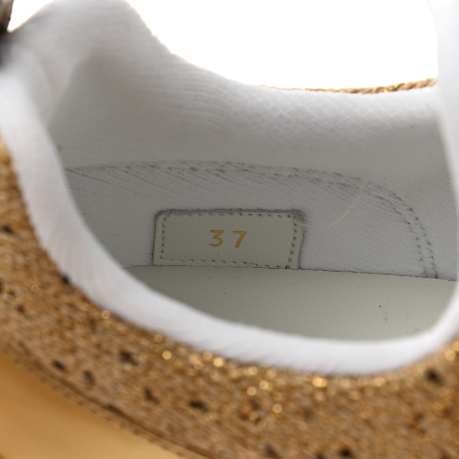 Louis Vuitton Technical Nylon Monogram Rubber Aftergame Sneakers 37 Gold 8 of 8