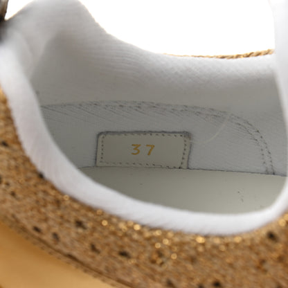 Louis Vuitton Technical Nylon Monogram Rubber Aftergame Sneakers 37 Gold 8 of 8