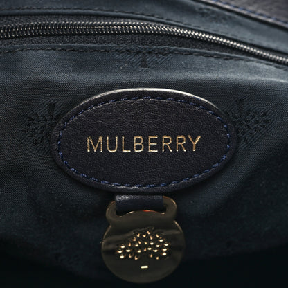 Mulberry Heavy Suede Alexa Tassel Satchel Ink Blue 6 of 10