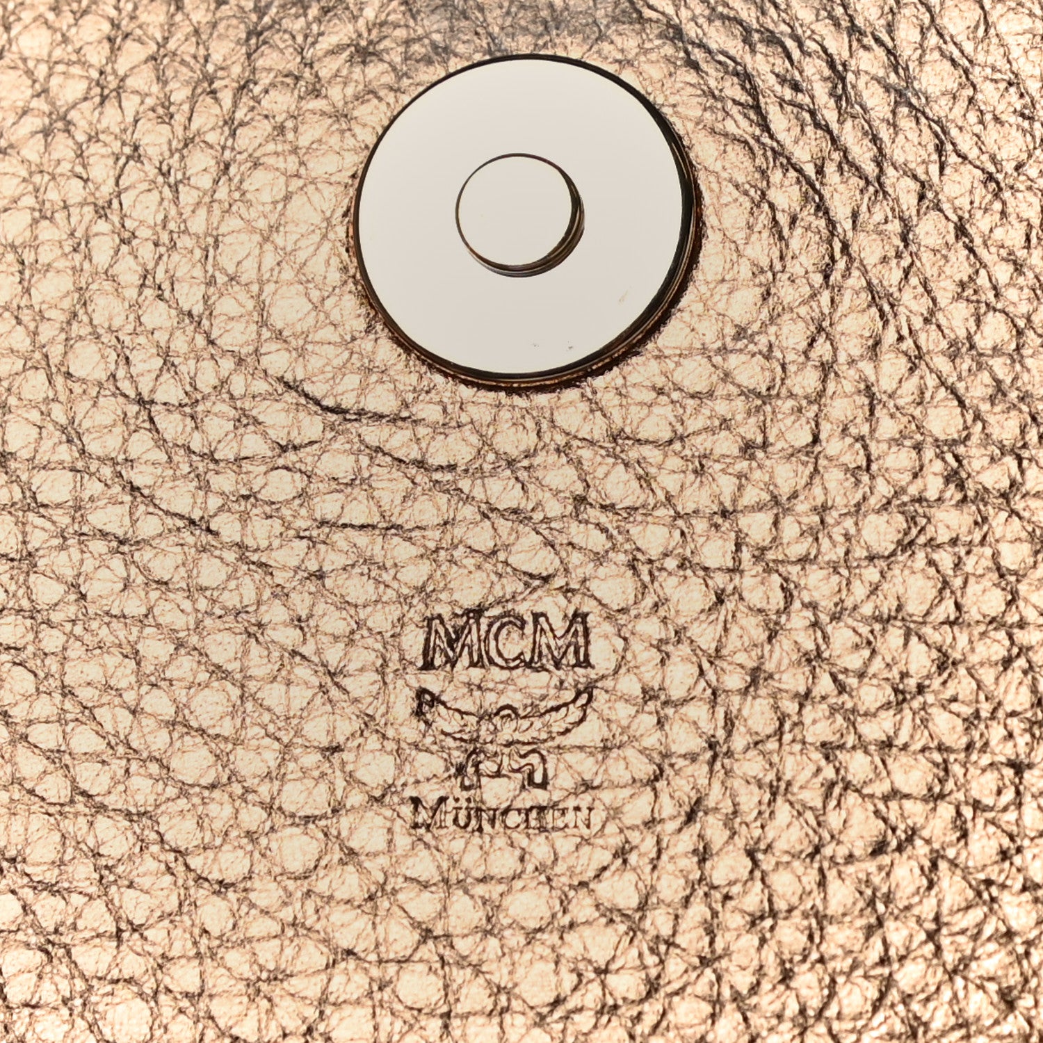 MCM Metallic Visetos Crossbody Gold 7 of 11