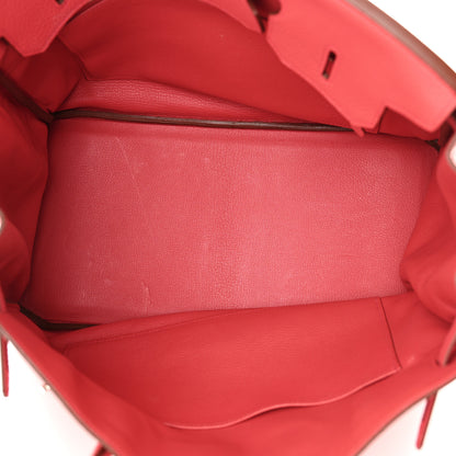 Hermes Taurillon Clemence Birkin 35 Bougainvillea 5 of 16