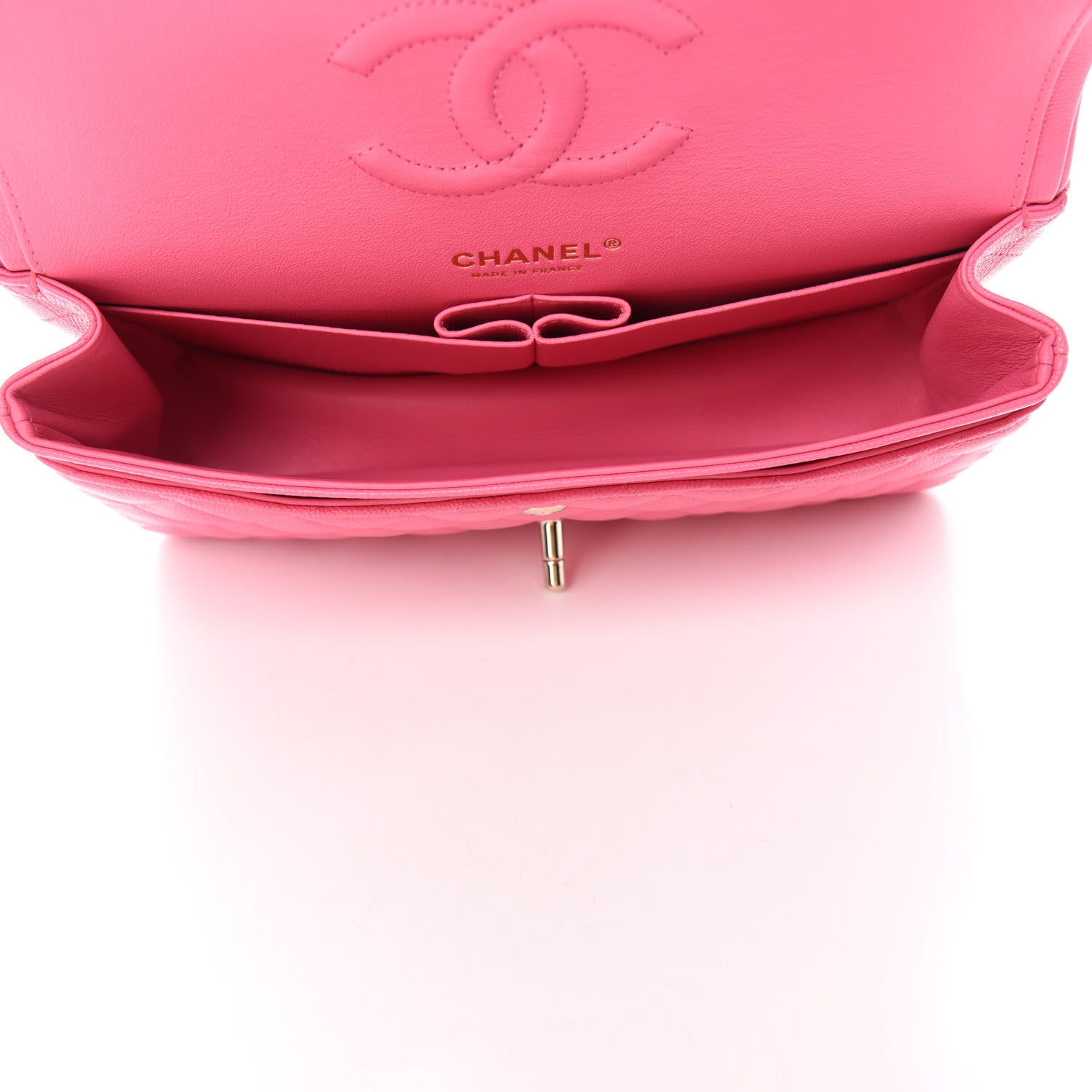 Chanel Caviar Quilted Medium Double Flap Pink 5 of 11