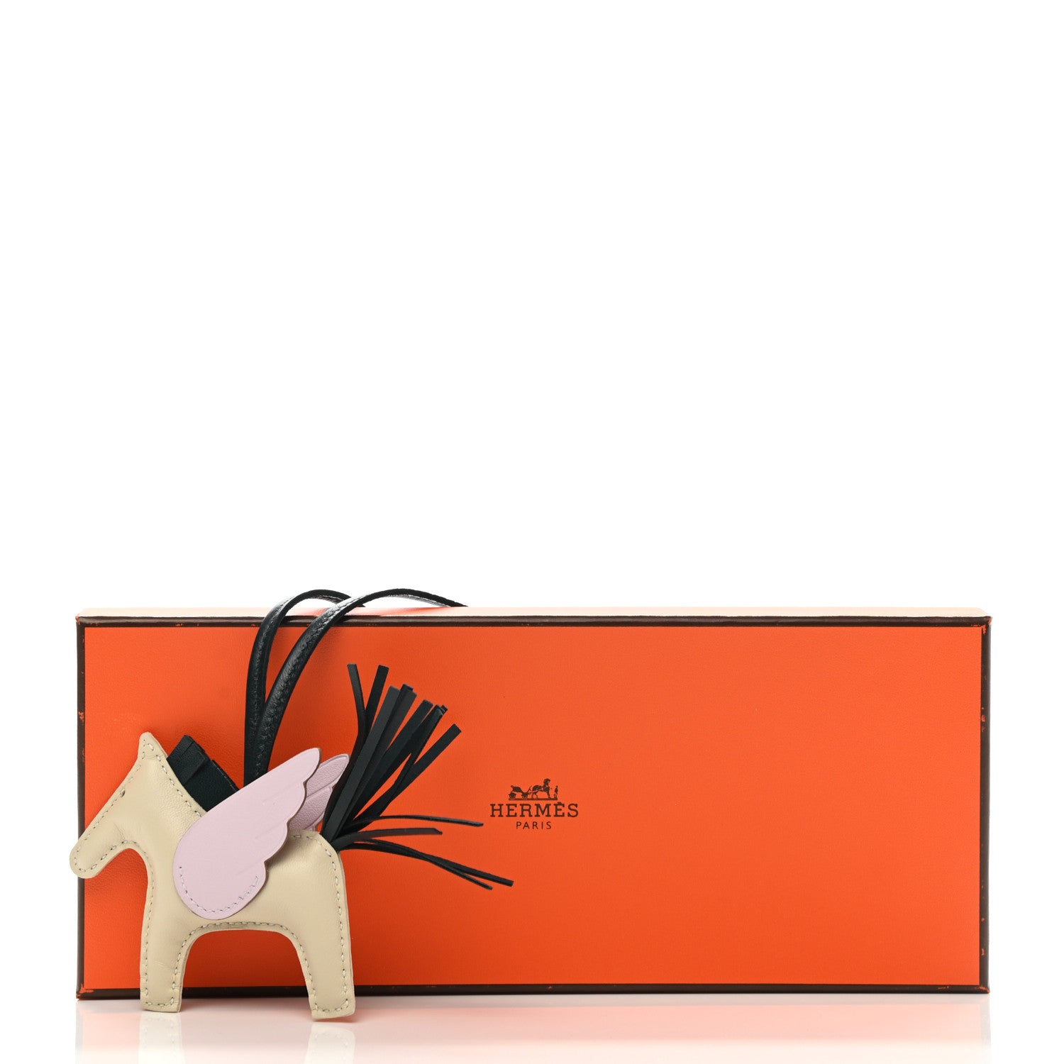 Hermes Milo Lambskin Grigri Rodeo Pegase Horse Bag Charm PM Nata Mauve Sylvestre Vert Cypress 5 of 5