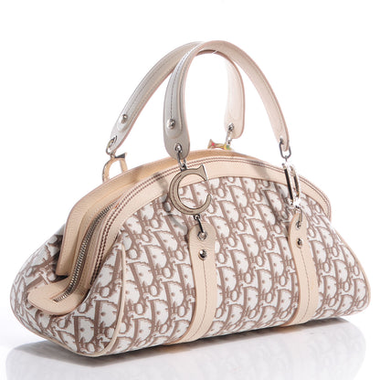 Christian Dior Monogram Vintage Flowers Frame Satchel 3 of 8