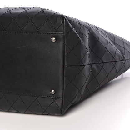 Chanel Calfskin Stitched Large Shopping Tote Black 12 of 16