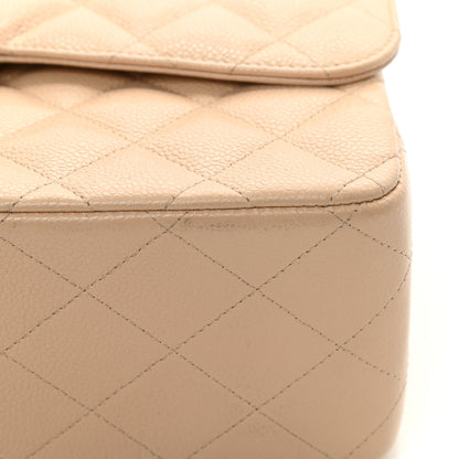 Chanel Caviar Quilted Jumbo Double Flap Beige 11 of 11