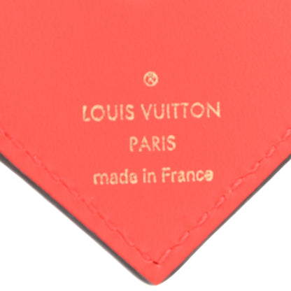 Louis Vuitton Vernis Degrade Love Lock Heart Key Holder Bag Charm Pink Red 3 of 3