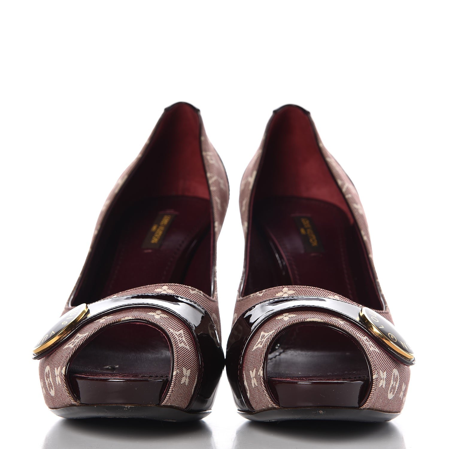 Louis Vuitton Monogram Idylle Judy Open Toe Pumps 38.5 Sepia 2 of 11
