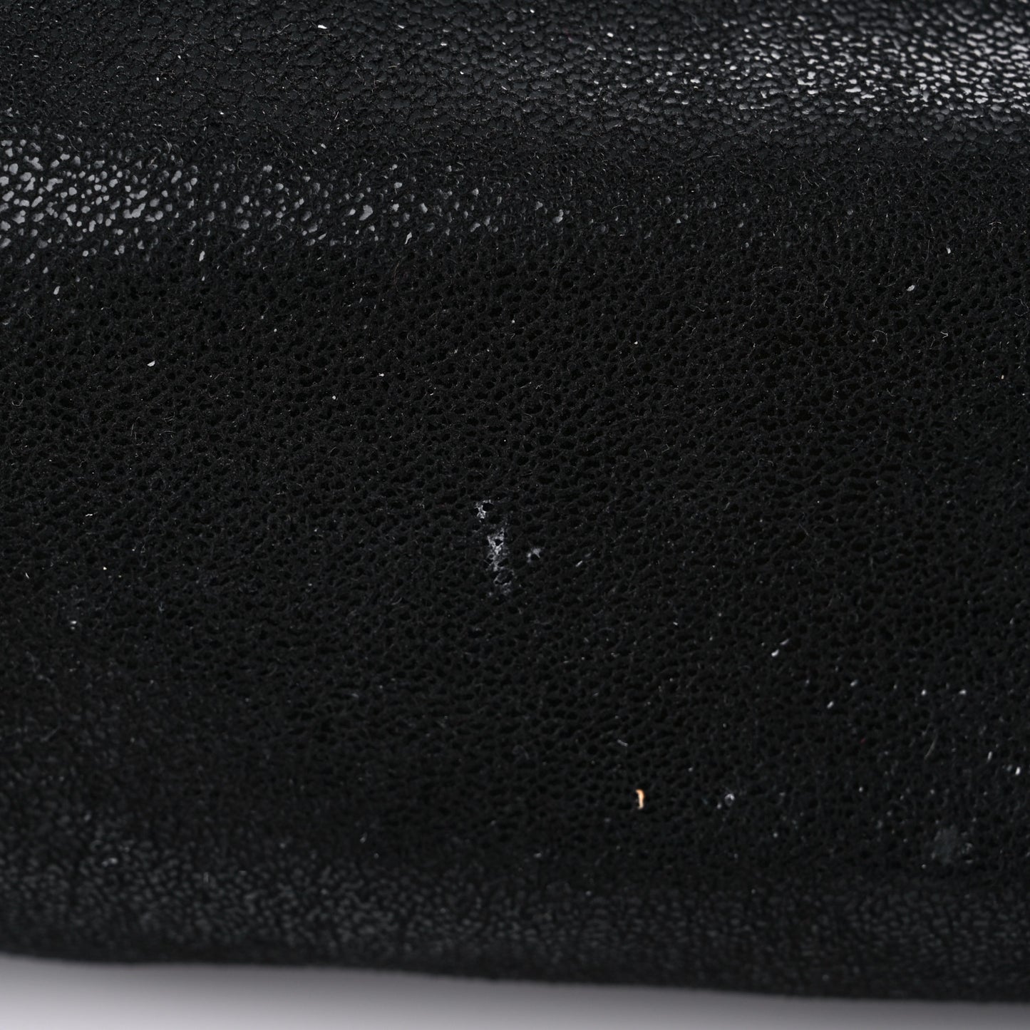 Embellished Shaggy Deer Small Falabella Fold Over Tote Black