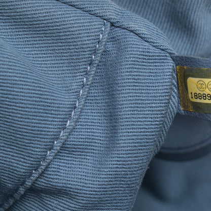 Chanel Canvas Medium Deauville Tote Light Blue 7 of 16