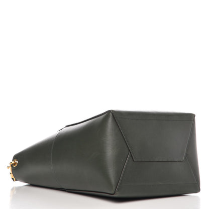 Celine Calfskin Sangle Bucket Bag Bottle Green 5 of 8
