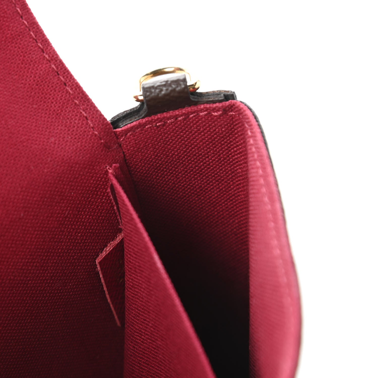 Louis Vuitton Monogram Pochette Felicie Chain Wallet Fuchsia 9 of 11