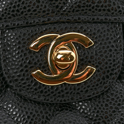 Chanel Caviar Quilted Medium Double Flap Black 9 of 12
