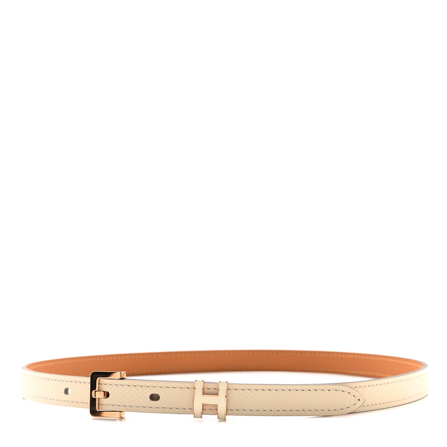 Hermes Epsom 15mm Pop H Belt 70 28 Craie 1 of 9