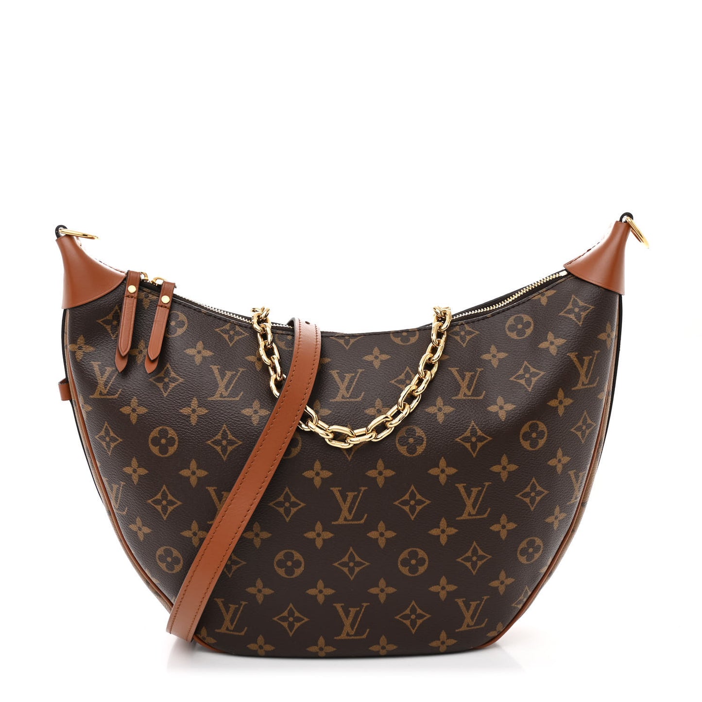 Reverse Monogram Loop Hobo