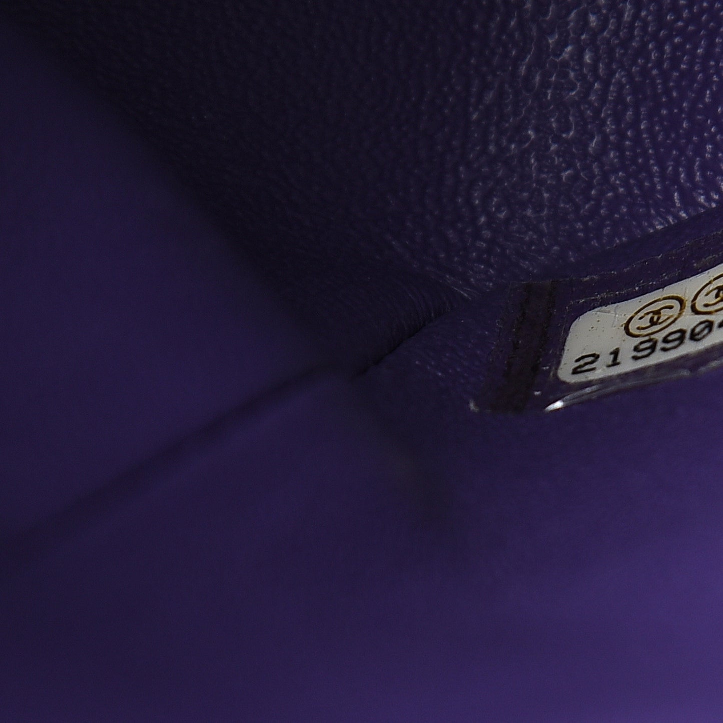 Lambskin Quilted Mini Square Flap Purple
