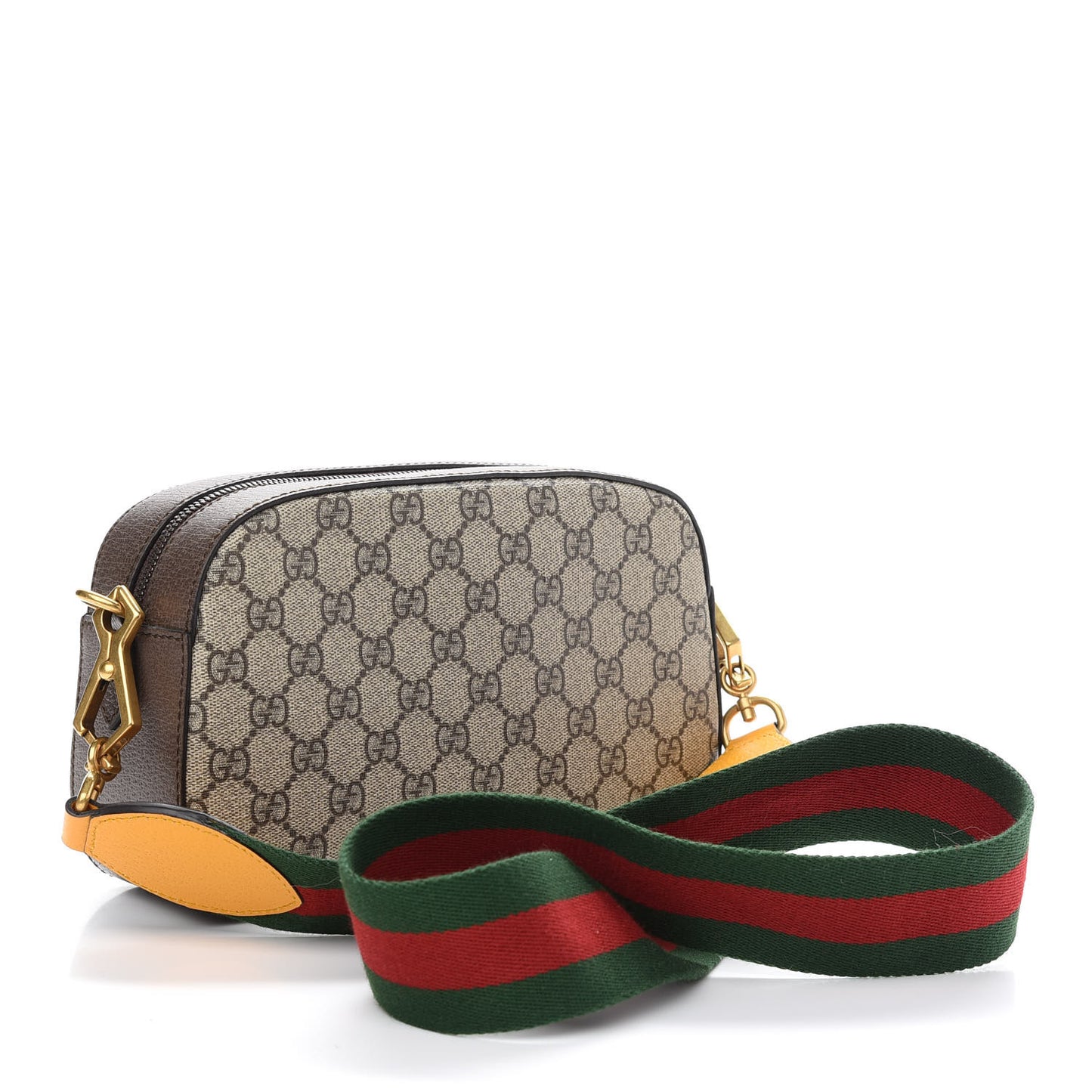 GG Supreme Monogram Web Neo Vintage Shoulder Bag Beige New Acero Crop