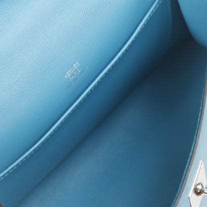 Hermes Swift Kelly Pochette Clutch Turquoise 8 of 9