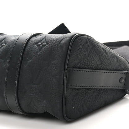 Louis Vuitton Monogram Taurillon Keepall Bandouliere 25 Black 9 of 9