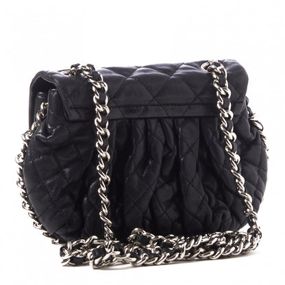 Chanel Washed Lambskin Quilted Mini Chain Around Flap Black 3 of 11