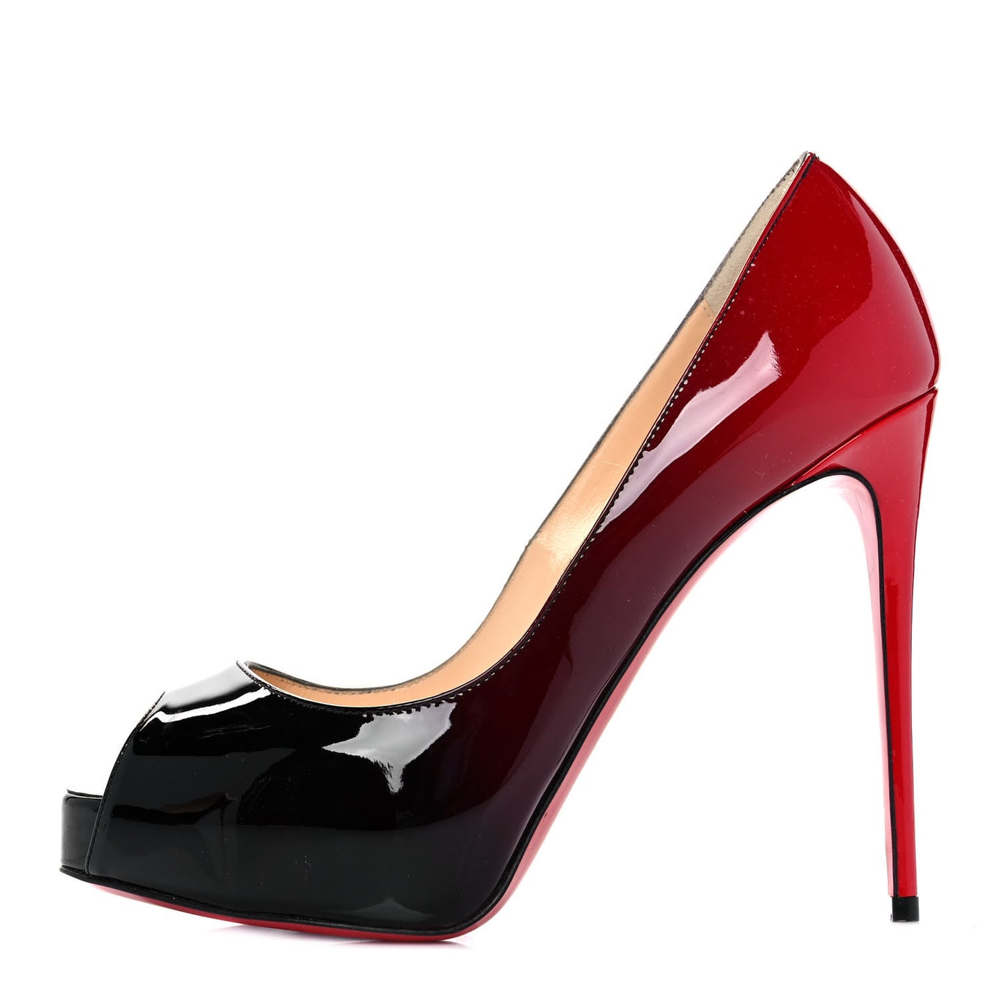 Patent Degrade New Very Prive 120 Pumps 35 Black Red