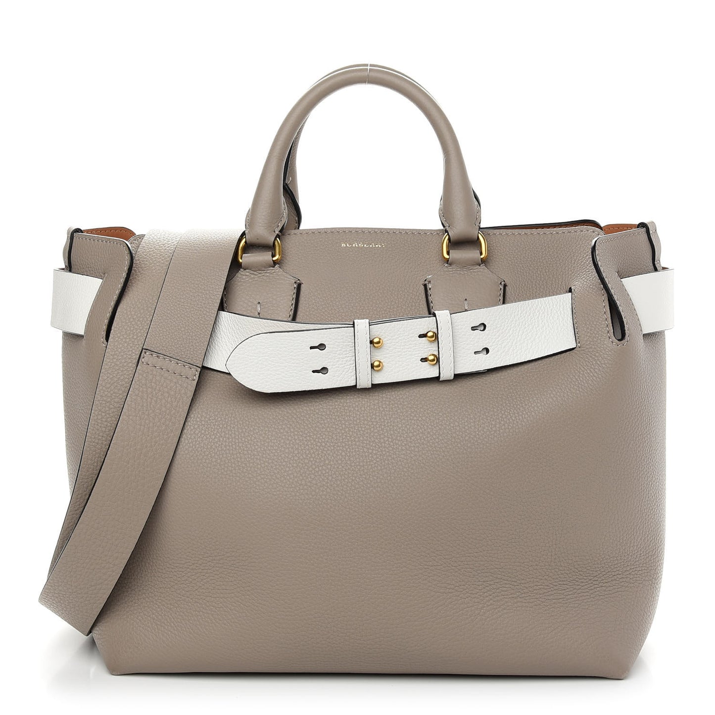 Soft Grain Calfskin Medium Belt Bag Mineral Grey