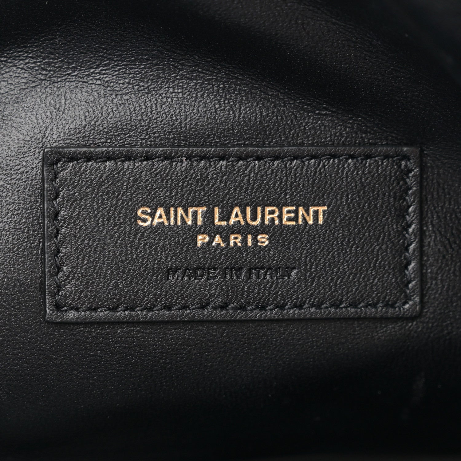 Saint Laurent Lambskin Quilted Gaby Zipped Pouch Black 6 of 11