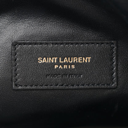 Saint Laurent Lambskin Quilted Gaby Zipped Pouch Black 6 of 11
