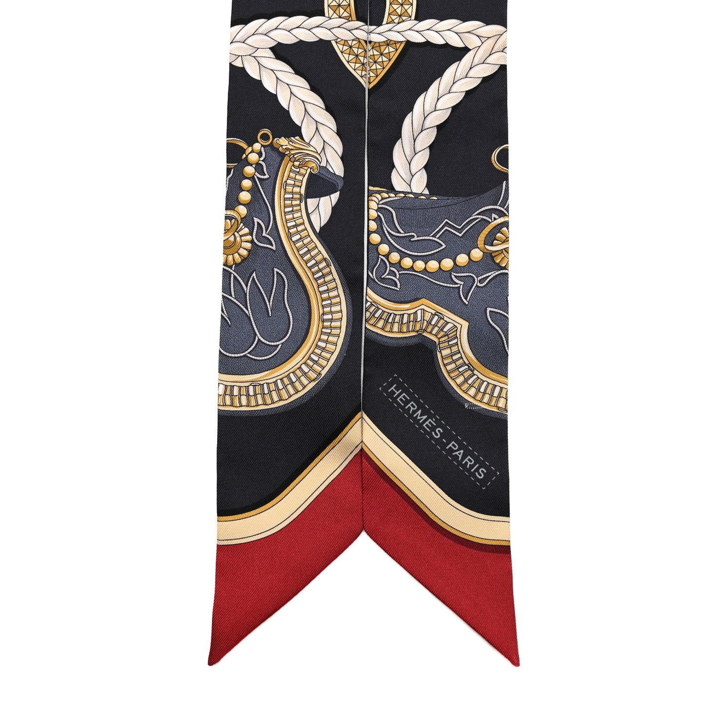 Silk Grand Apparat Twilly Anthracite Bordeaux