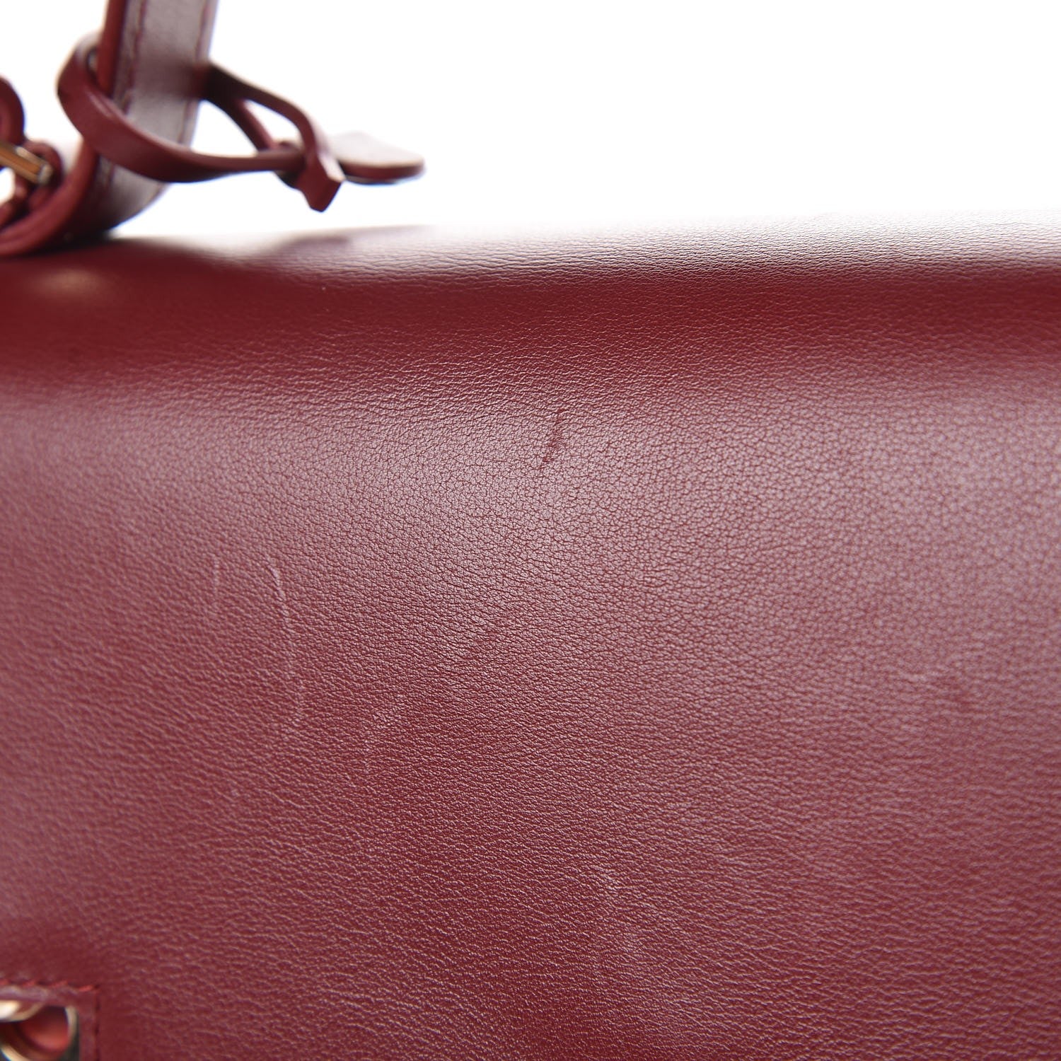 Delvaux Calfskin GM Tempete Satchel Red 10 of 10