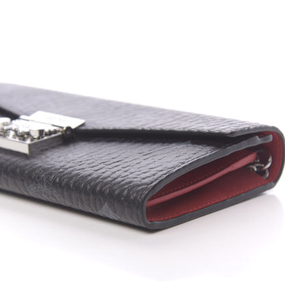 MCM Visetos Large Patricia Wallet On Chain Black Red 7 of 9