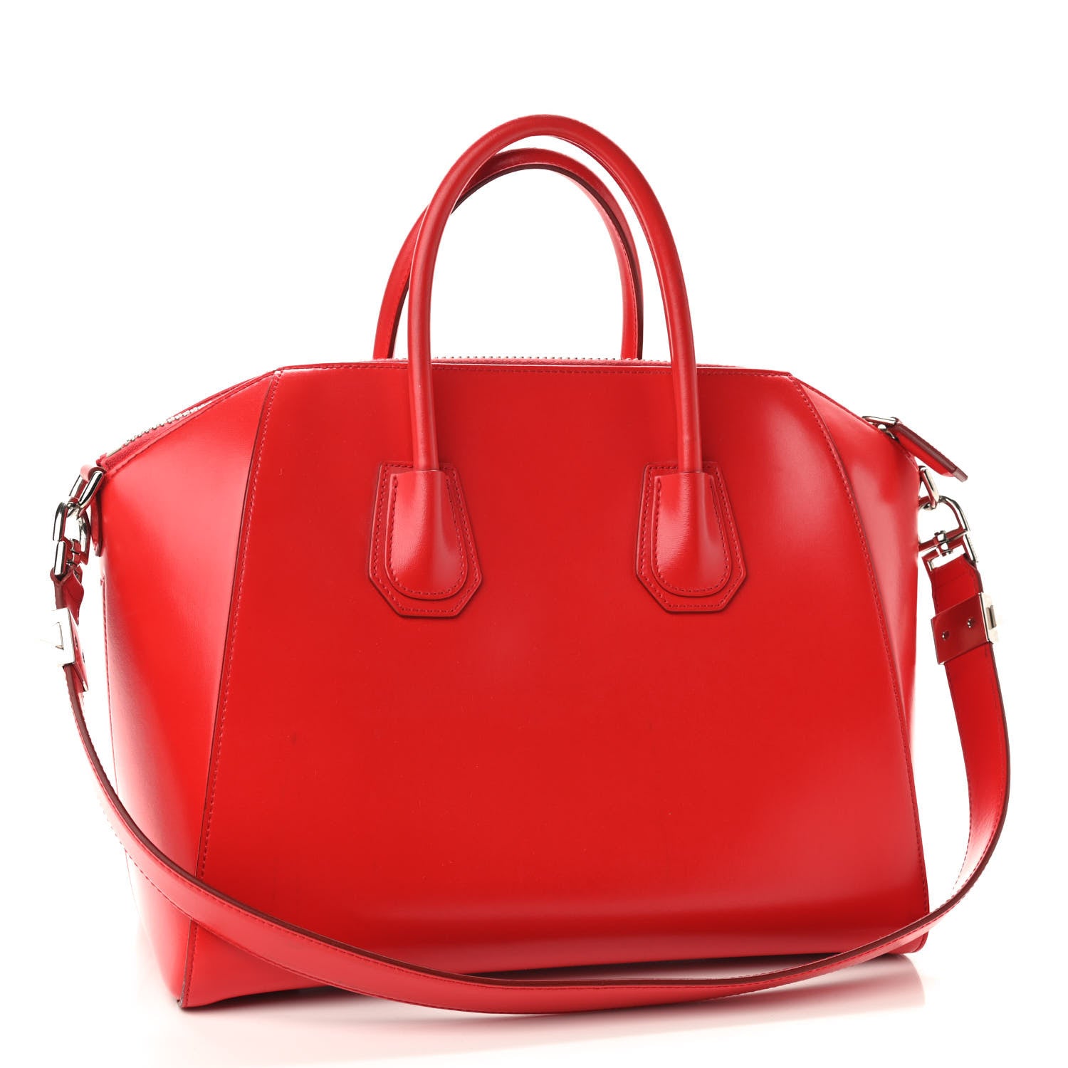 Givenchy Shiny Lord Calfskin Medium Antigona Medium Red 3 of 12