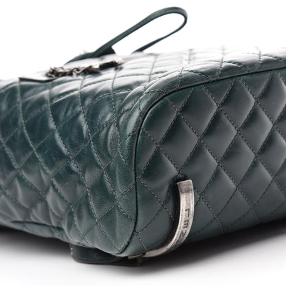 Chanel Calfskin Quilted Large Salzburg Mountain Backpack Dark Green 6 of 13