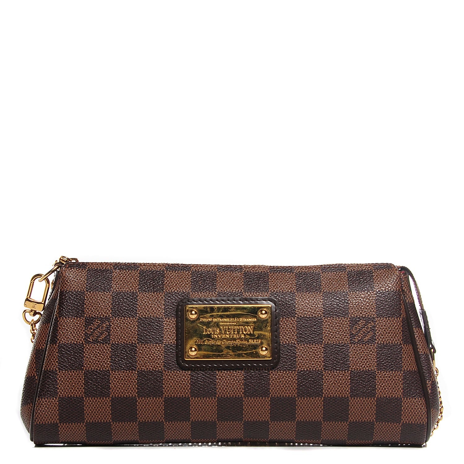 Louis Vuitton Damier Ebene Eva Clutch 1 of 8