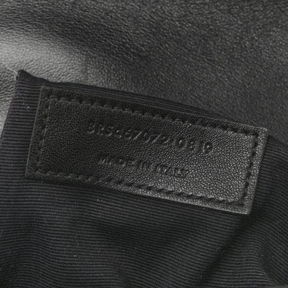 Saint Laurent Calfskin Y Quilted Monogram Monochrome Toy Loulou Crossbody Bag Black 7 of 16