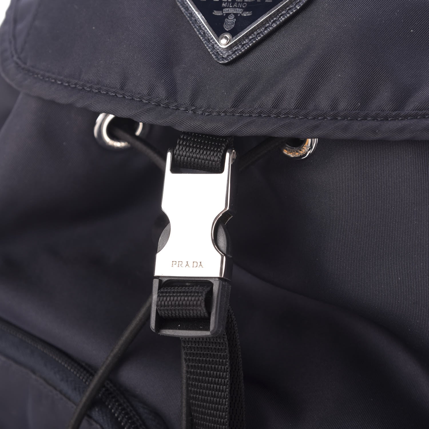 Prada Nylon Vela Medium Backpack Bleuette 8 of 11