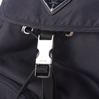 Prada Nylon Vela Medium Backpack Bleuette 8 of 11